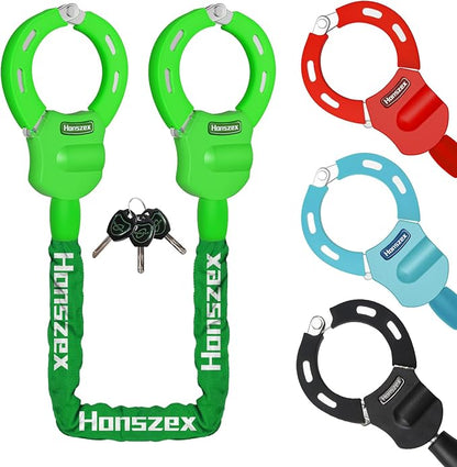 Scooter Lock, Scooter Locks Anti Theft, 36.22inch Colorful Electric Scooter Handcuff Lock, Bike Locks High Security with Key, Accessories for E Scooter, E Bike