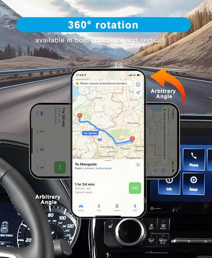 Car Phone Holder for Toyota Highlander Accessories 2020 2021 2022 2023 2024 2025 Mount Cell Phone Holder Fit for Most Smartphones(2020-2025 8 inch Screen Only)