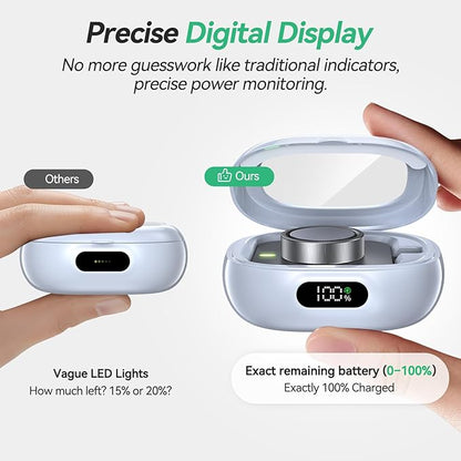 Tensea Portable Charging Case Compatible with Oura Ring Gen 4 & Gen 3, 2000mAh Wireless Power Station, Universal Fit, 30-Day Runtime Charger Accessories (Official Charger NOT Included)
