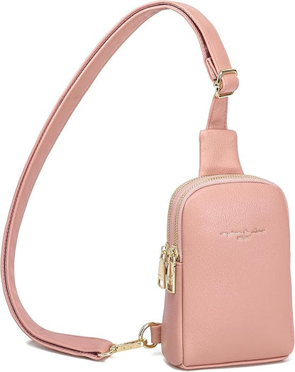 INICAT Small Sling Bag for Women Everyday & Travel Crossbody Bags Lightweight Cross Body Purses Vegan Leather
