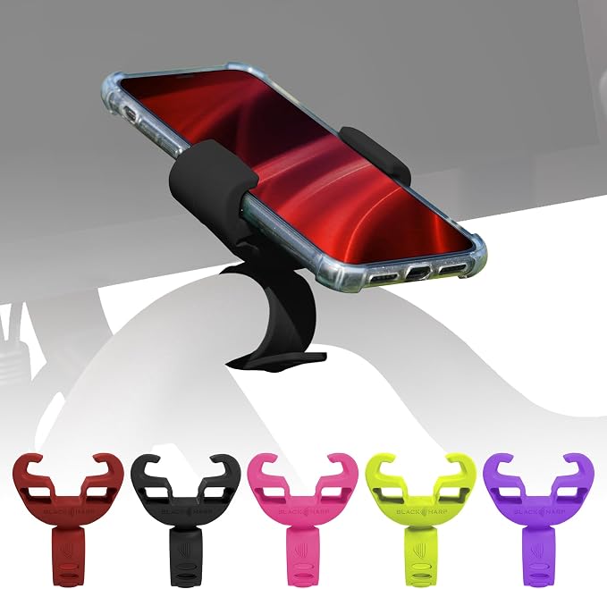 Silicone Bike Phone Holder Designed for Peloton and Exercise Bike- Cell Phone Mount for Stationary Exercise Bike Accessories