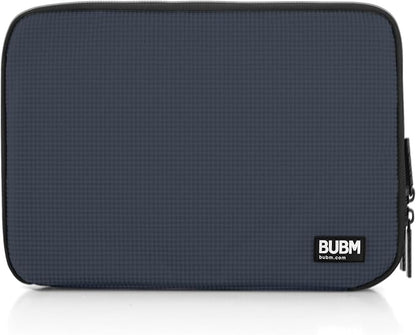 BUBM Double Layer Electronic Accessories Organizer, Travel Gear Bag for Cables, USB Flash Drive, Plug and More, Perfect Size Fits for iPad Mini (Medium, Dark Blue) | Travel Gadget Bag for Cables, USB Flash Drive, Plug and More, Perfect Size Fits for iP...