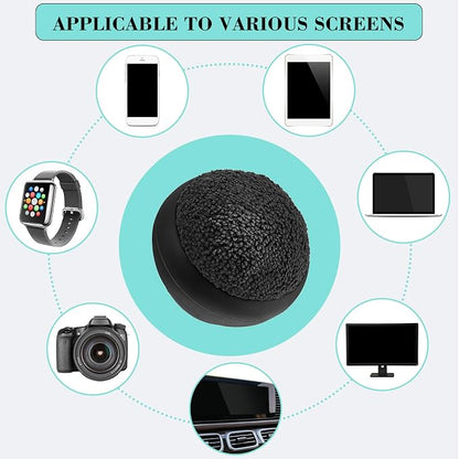 Suclain 4 Pack Touch Screen Cleaner Balls Phone Cleaning Ball Microfiber Touch Car Screen Glass Cleaner for Easter Computer Laptop Phone Monitor