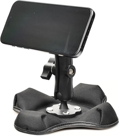 Magnetic Phone Holder for Desk&Car Dash,Aluminum Arm, Non-Slip Beanbag Base, 360° Rotation at 3 Points, Compatible with MagSafe iPhone 12-16 Series, Fits RAM B Size 1" Ball