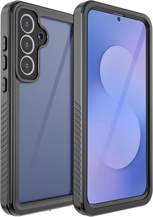 for Samsung Galaxy S25 FE Case, IP68 Waterproof Dustproof Case, [Built-in Screen Protector] Full Body Heavy Duty Rugged Phone Cover for Galaxy S25FE 6.7 inch Black