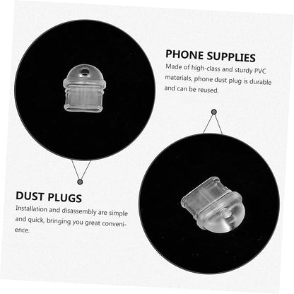 Housoutil 4sets USB c Plug for Cell Phone Protective Port Cover with Easy Install and Reusable Design Stopper for Phone Supplies 10pcs*4