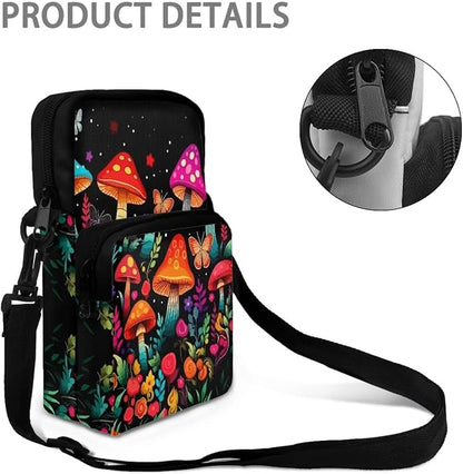 Men's Crossbody Bag, Small Cell Phone Wallet, Women's Shoulder Handbag, Travel Gym Bag