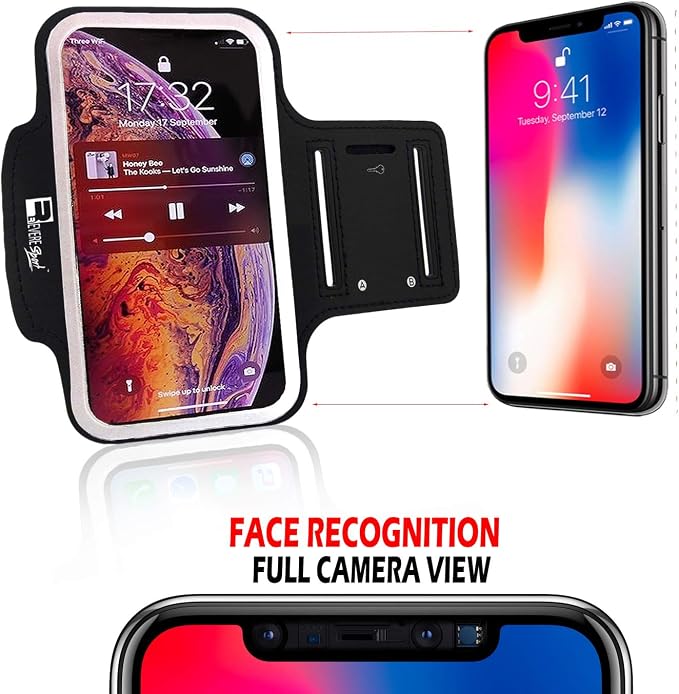 RevereSport Running Armband for iPhone 11 Pro Max. Sports Phone Case Holder for Runners and Gym Exercise (6.5")