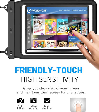 AICase Universal iPad Waterproof, Dry Bag Pouch for iPad Pro 12.9 5th/4th/3rd Gen iPad Pro 11/10.5/9.7, New iPad 9.7, iPad Pro 9.7, iPad Air 4/Air 3/Air 2, Galaxy Tab S7 Tablets up to 12.9 Inch