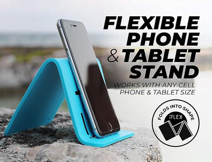 iFLEX Adjustable Cell Phone Stand and Tablet Stand for Work and Home – Flexible Phone Holder is The Perfect iPhone Stand for Video Calls and Holds Any Device – Non-Slip Grip, Strong and Durable