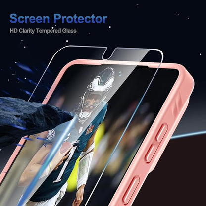 RMOCR for Samsung Galaxy S26 Ultra Case with Screen Protector+Lanyard Wrist Strap,Magnetic Translucent Matte Rugged Slim Phone Cover Built in Invisible Kickstand [Fit for MagSafe],2026 Cute Pink