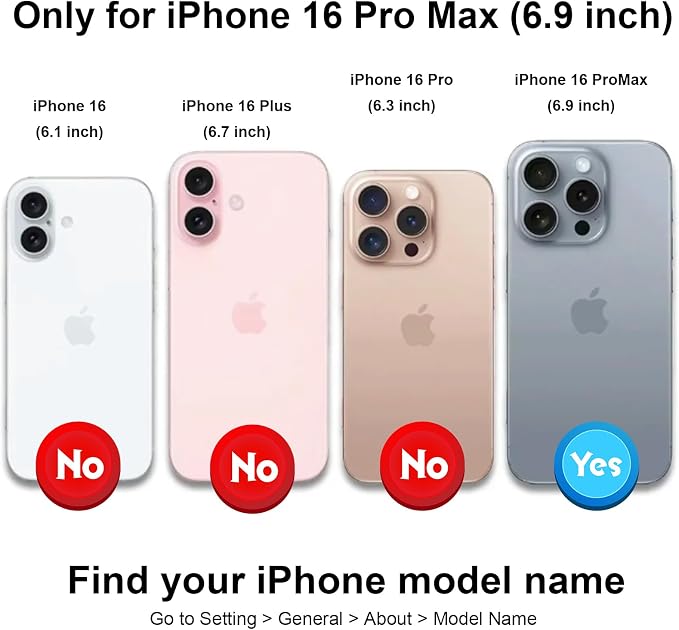 HAOPINSH for iPhone 16 Pro Max Wallet Case with Card Holder, 360°Rotation Ring Kickstand, White Leopard Pattern, RFID Blocking Leather for Girls Women, Double Buttons Protective Cover 6.9"