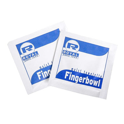 Royal Moist Wet Wipe Towelette, Individually Wrapped, Package of 1000