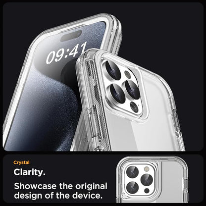 AICase for iPhone 15 Pro Max Case Clear 3 in 1 Heavy Duty Drop Protection Full Body Rugged Shockproof/Dust Proof 3-Layer Military Protective Tough Durable Cover for iPhone 15 Pro Max 6.7"_4