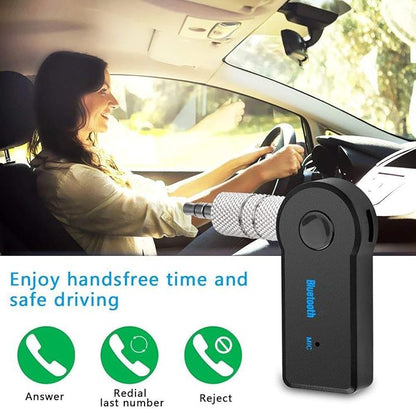 Bluetooth AUX Adapter for Car, Wireless Audio Receiver Portable Hands-Free Car Kits with AUX 3.5mm