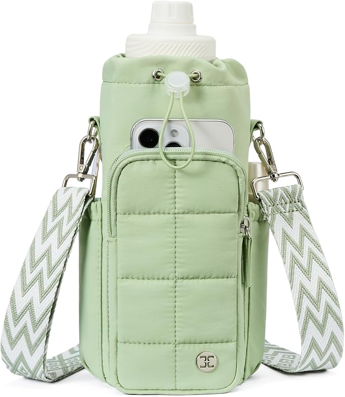 Telena Water Bottle Holder with Strap RFID Crossbody Bags for Women for Walking, Hiking, Cycling