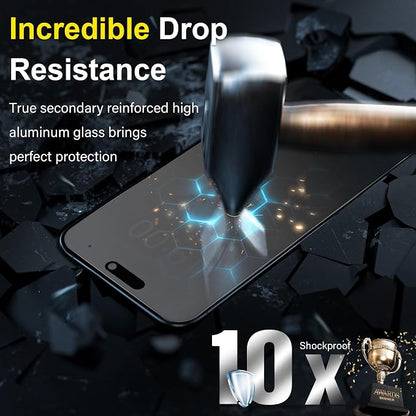 YWXTW 2 Pack Matte Screen Protector for iPhone 14 Pro Max 6.9 Inch + 1 Set Camera Lens Protector, Anti Glare Anti Fingerprint 14 Pro Max Glass Screen Protector, Bubble Free, Smooth as Silk