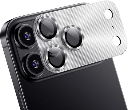 Korecase for iPhone 17 Pro Camera Lens Protector -[Strong Adsorption][Case Friendly] Metal Tempered Glass Rear Camera Cover for iPhone 17Pro 2025 -Silver