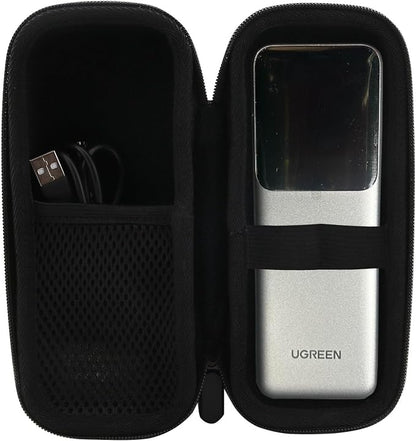WERJIA Hard Case Compatible with UGREEN Nexode Power Bank 20000mAh 165W/25000mAh 200W Portable Charger (Case Only) (Case for 20000mah 165w) Black