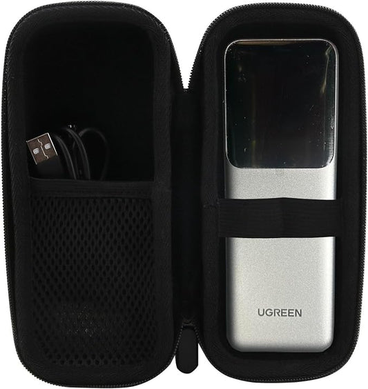 WERJIA Hard Case Compatible with UGREEN Nexode Power Bank 20000mAh 165W/25000mAh 200W Portable Charger (Case Only) (Case for 20000mah 165w) Black