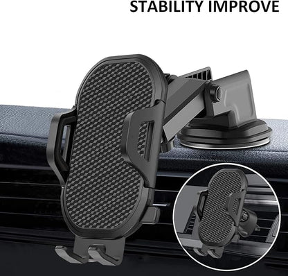 Car Phone Holder Mount Dashboard/Air Vent/Windshield for Moto Motorola G Power 2022 2021 /G Pure/G 5G/Edge 2021/One 5G Ace/G7 Z4 Z3/E 2020 E6,LG Velvet Wing,K92 K51 Q70,Stylo 6 5,V60 G8 G8X V40 Thinq