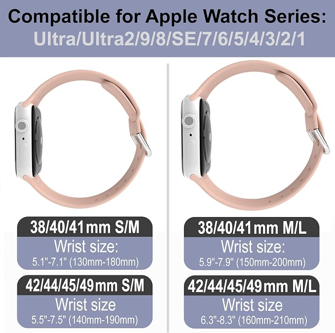 The LORD is my Shepherd Watch Band compatible with Apple Watch Laser Engraved iWatch Band Silicone 38mm 40mm 41mm 42mm 44mm 45mm 49mm Strap Jesus Psalm Christian God (38/40/41mm S/M, Pink Sand)