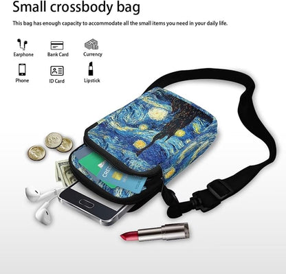 DISNIMO Small Crossbody Bags for Women Trendy Cross Body Cell Phone Shoulder Bags Purses with Adjustable Strap