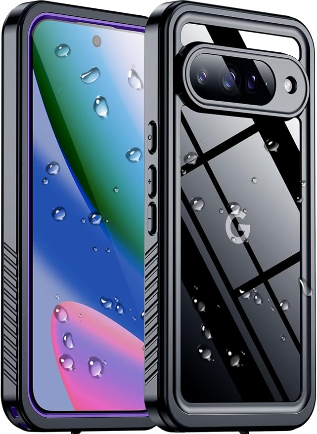 SPIDERCASE for Google Pixel 10 Case Waterproof, [12FT Military-Grade Drop Protection] [IP68 Water Resistance] [Privacy Screen Protector] Full Body Protection Phone Case, Purple