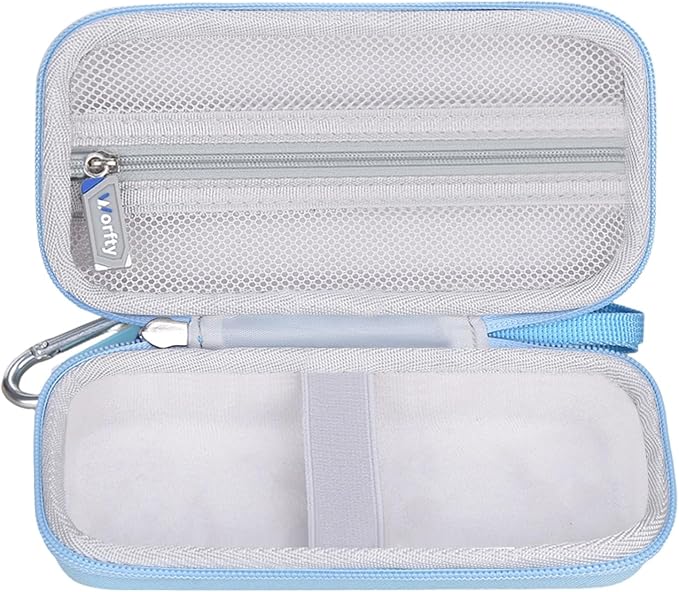 Case for VRURC for VEGER for charmast Portable Power Bank Built-in Cables - Travel Protective Carrying Storage Bag (Case Only) (Blue)