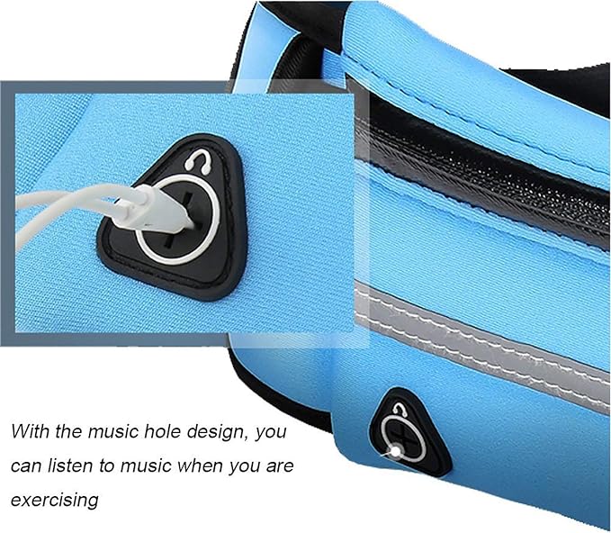 Kettle belt bag Outdoor sports fitness running pockets Anti-sweat and anti-theft cell phone pocket Close-fitting sports bag (black)