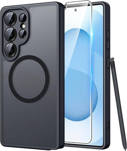 FNTCASE for Samsung Galaxy S26 Ultra Case, Compatible with Magsafe Black | Screen Protector, Full Camera Protection, Translucent Matte, 14FT Military Grade Drop Proof, Protective Phone Cover