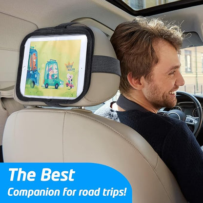 WixGear Universal Tablet Headrest Mount – Adjustable, Lightweight, and Durable Car Holder for iPads, Tablets, and E-Readers (Fits Devices Up to 10-inch Screen)