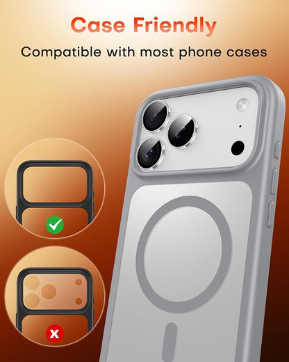 TOCOL Camera Lens Protector for iPhone 17 Pro Max/iPhone 17 Pro Tempered Glass HD Individual Scratch Resistant Camera Cover Accessories Case Friendly 2 Pack（Clear）