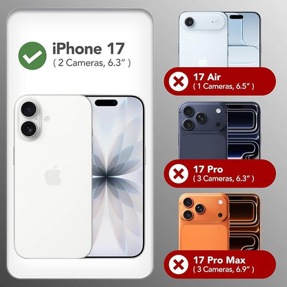 GONEZ Magnetic for iPhone 17 Case, Compatible with MagSafe, [Screen Protector + Camera Lens Protector], Liquid Silicone Anti-Scratch Shockproof Protective Phone Case 6.3 inch, Light Green