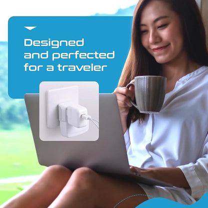 Ceptics UK Travel Plug Adapter, 2 in 1 Type G Adapter, US to UK Adapter, Ireland, Dubai Travel Adapter with Dual USA Inputs, CE, RoHS - HK Outlet Adapter, 3 Pack | Type G Adapter for Travel, US to UK Plug Adapter with 2 USA Outlet, UK Travel Adapter, C...