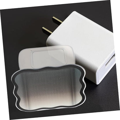 Charger Protective Cover TPU for Comfortable Cute Gradient Design Accessory for Phone Charger Black
