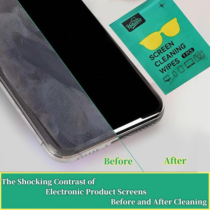 Screen Cleaner Lens Wipes for Electronics, 120 Count Eyeglass Cleaning Wipe for Screens Individually Wrapped, Electronic Wipes for Phone Laptop Computer Tablet Monitor TV