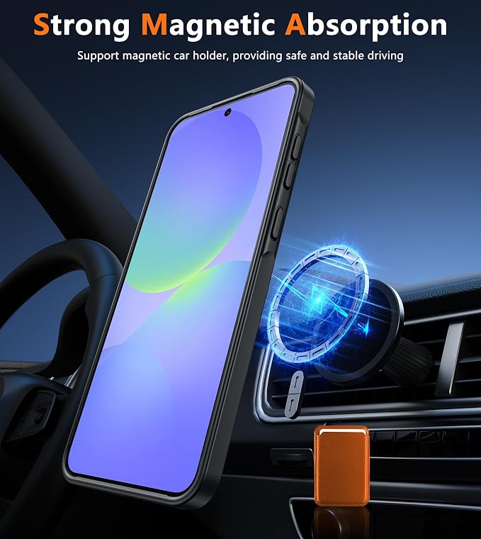 FNTCASE for Samsung Galaxy A36-5G Case: for Galaxy A56 5G Case Magnetic Translucent Matte Shockproof Slim Phone Cover - Military Grade Drop Proof Hard Back Anti-Fingerprint Protective Case - 6.7 inch | Magnetic, Translucent, Matte, Shockproof, Slim, Mi...