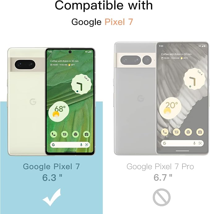 JETech Screen Protector for Google Pixel 7, 2+2 Pack | with Camera Lens Protector, HD Clear Tempered Glass, Anti-Scratch Protection, Easy Installation Tool