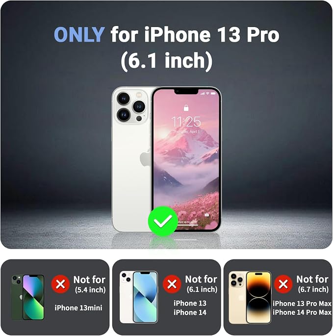 jaroco Magnetic for iPhone 13 Pro Case, [Compatible with MagSafe][Military Grade Drop Protection][Heavy Duty Protection][Non-Slip][Shockproof] 2-Layer Durable Bumper Phone Case 6.1''-Rose
