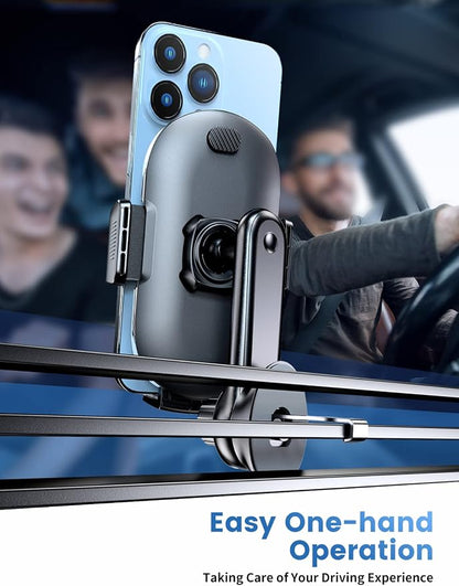 eSamcore Car Vent Phone Mount, Car Phone Holder Mount with Swing Arm Air Vent Clip Car Mount Cell Phone Holder Car for iPhone 17/16/ 15/14/ 13 Pro Max & All 4.7" - 6.9" Android Smartphone