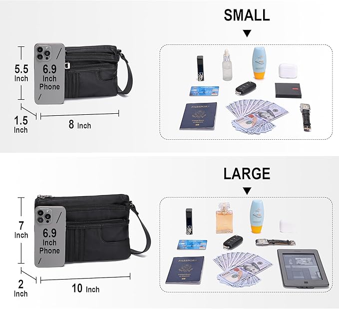 MINICAT Multiple Pockets Small Crossbody Purse Cell Phone Purse Shoulder Bags for Women Cross Body Bag for Woman