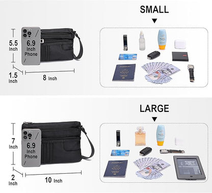 MINICAT Multiple Pockets Small Crossbody Purse Cell Phone Purse Shoulder Bags for Women Cross Body Bag for Woman
