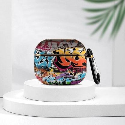 Graffiti Hip Hop 3 Case Cover and Keychain,Wireless Charging Compatible with 3rd Generation Case Portable Shockproof Protective Cover for Women Men