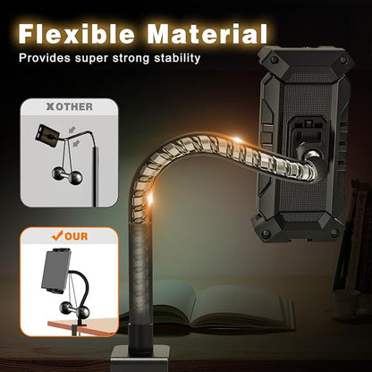 Tablet Stand Holder, Gooseneck iPad Desk Mount for Kitchen, Work Meetings, Video, Tablet Clamp Mount Compatible with iPad mini/Air/Pro, Kindle Fire HD, Galaxy Tabs and All 4.7-13.5" Tablets