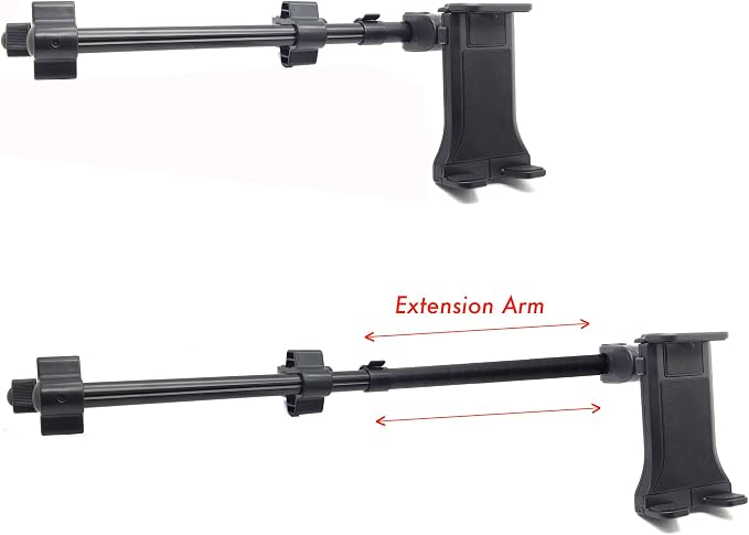 ChargerCity Premium Center Extension Car Seat Headrest Mount Holder for Smartphone & Tablets (Switch Also)