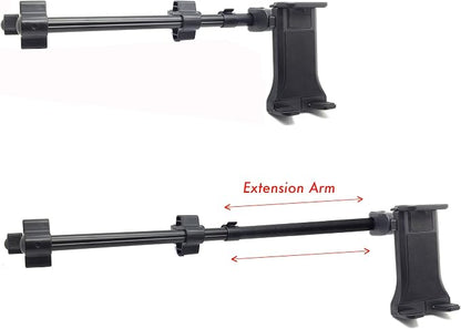 ChargerCity Premium Center Extension Car Seat Headrest Mount Holder for Smartphone & Tablets (Switch Also)