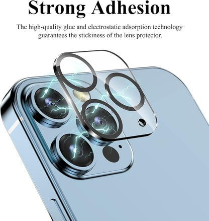 YWXTW [5 Pack Camera Lens Protector Compatible with iPhone 13 Pro Max 6.7" / 13 Pro 6.1" Tempered Glass, [Night Shooting Mode] Case Friendly, High Definition