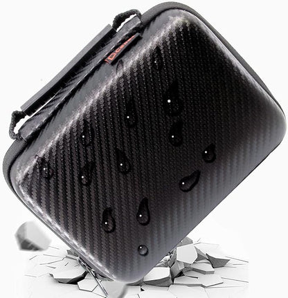 Cellet Hard EVA Case for External Hard Drive, Power Bank, Smartphones, Mesh Pockets (BLACK)