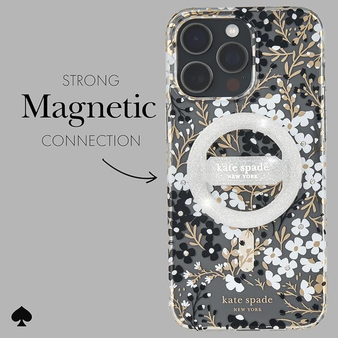 kate spade new york Magnetic Phone Loop Grip - Removable and Collapsible - that Sparkle Silver